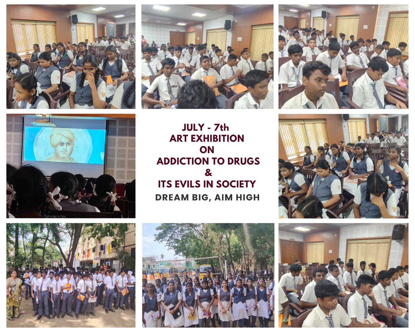 ART EXHIBITION ON ADDICTION AND ITS EVILS IN SOCIETY  On 7th July 2026