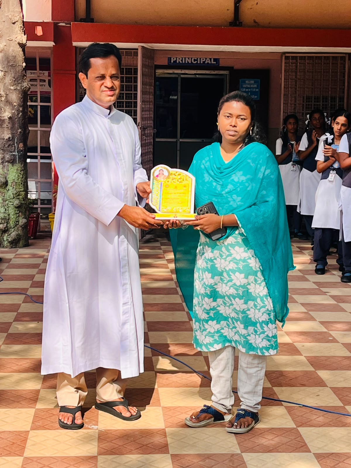 Best Teacher Award Ms. Angeline Shanthamani
