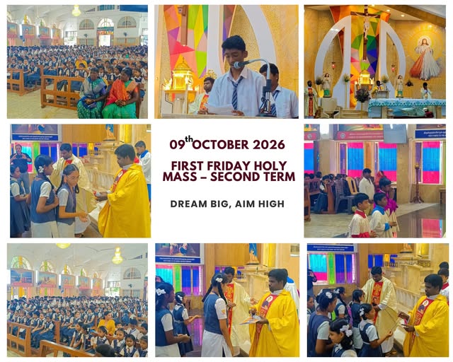 First Friday Holy Mass – Second Term