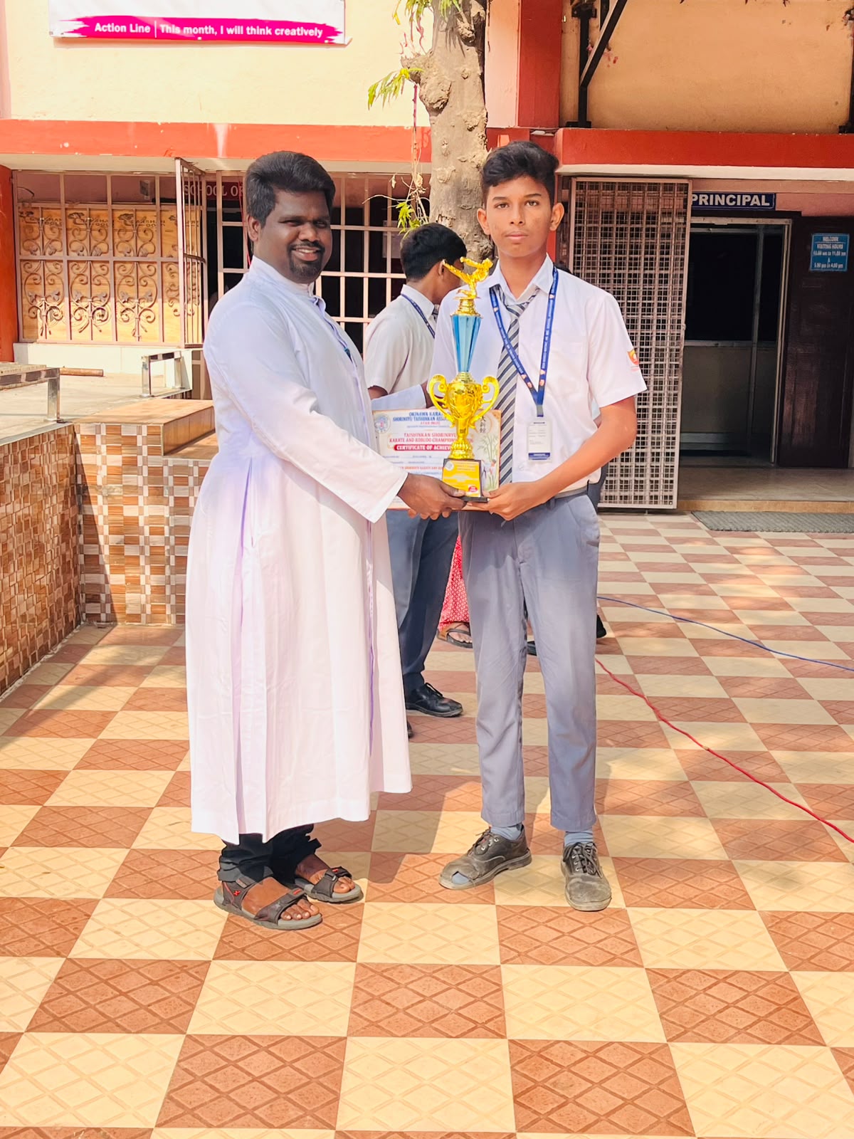 Sukumar secured 2nd Place in the Karate and Kobudo Championship 